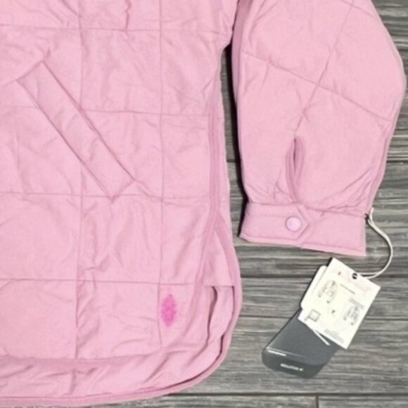 NWT $218 Free People x Hatch Maternity Small Puffer Jacket Pink Pippa Packable - Picture 7 of 15